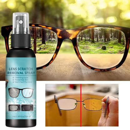 Kristalheldere Lenzen in Slechts Enkele Seconden! 👓💖✨Spray voor het herstellen van krassen op lenzen