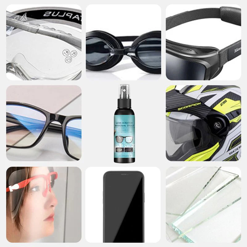 Kristalheldere Lenzen in Slechts Enkele Seconden! 👓💖✨Spray voor het herstellen van krassen op lenzen