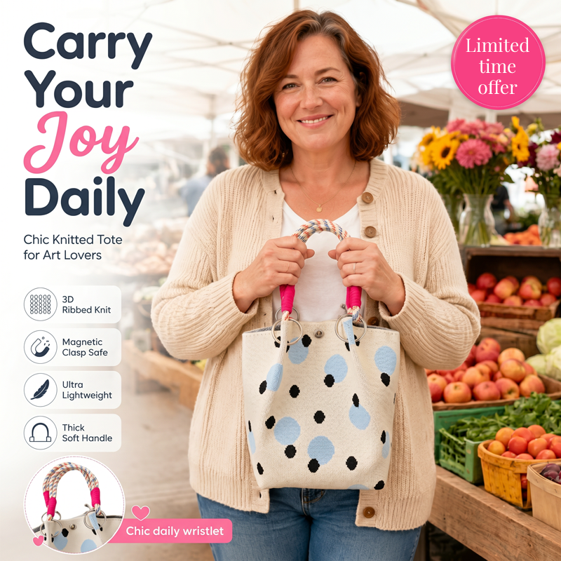 👜Schattige handtas met stippen voor dames – klassiek stippenpatroon, ruim, chic voor elke dag ✨