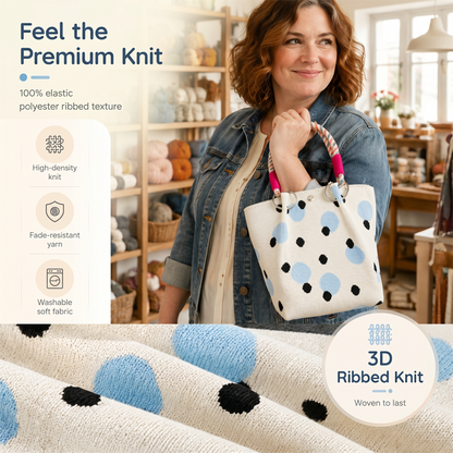 👜Schattige handtas met stippen voor dames – klassiek stippenpatroon, ruim, chic voor elke dag ✨