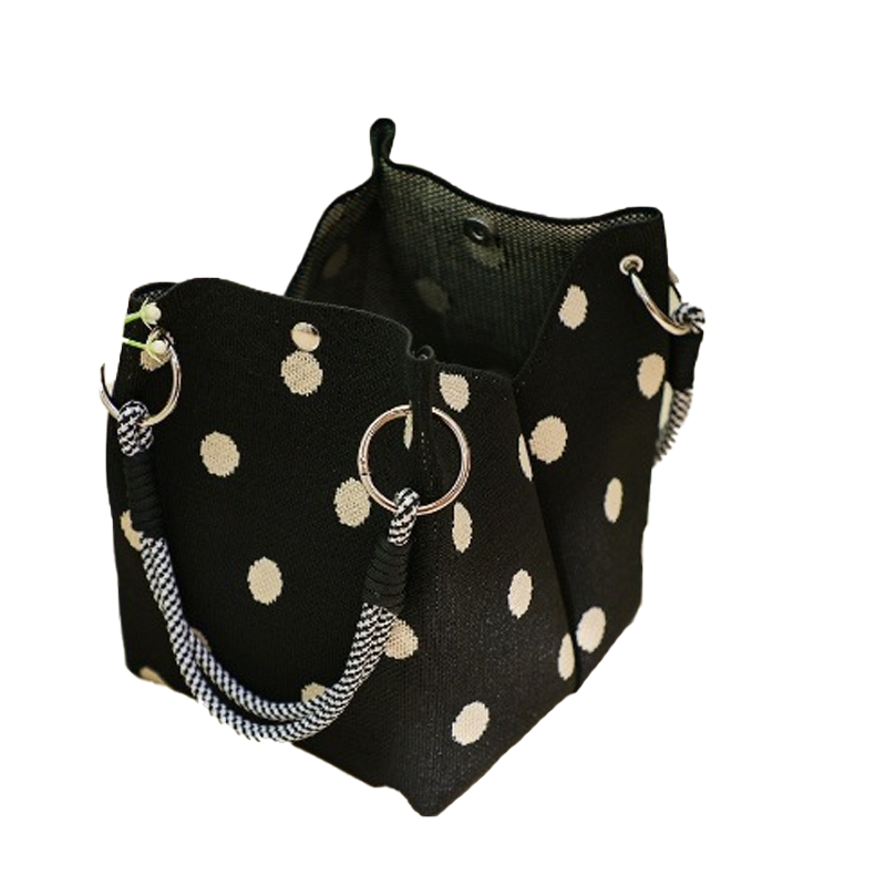👜Schattige handtas met stippen voor dames – klassiek stippenpatroon, ruim, chic voor elke dag ✨