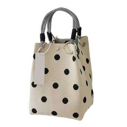 👜Schattige handtas met stippen voor dames – klassiek stippenpatroon, ruim, chic voor elke dag ✨
