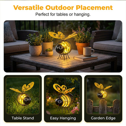 🐝Hangende bijenlamp op zonne-energie voor buiten – Het perfecte cadeau voor moeders die van planten houden, of eigenlijk voor iedereen die je een glimlach bezorgt❤️