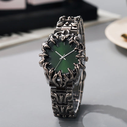 ⌚ TIJDELIJKE AANBIEDING: 50% KORTING! ✨ Creatief kwartshorloge voor heren in de vorm van een klauw – rode wijzerplaat, sculpturale armband, opvallende stijl 🔥