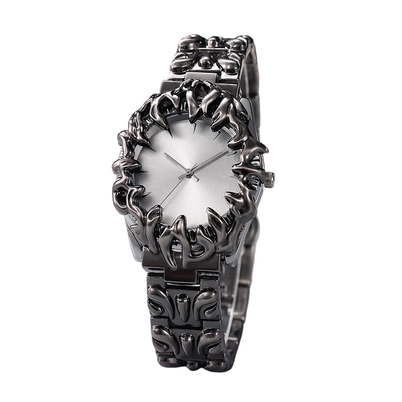 ⌚ TIJDELIJKE AANBIEDING: 50% KORTING! ✨ Creatief kwartshorloge voor heren in de vorm van een klauw – rode wijzerplaat, sculpturale armband, opvallende stijl 🔥