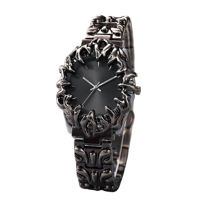 ⌚ TIJDELIJKE AANBIEDING: 50% KORTING! ✨ Creatief kwartshorloge voor heren in de vorm van een klauw – rode wijzerplaat, sculpturale armband, opvallende stijl 🔥