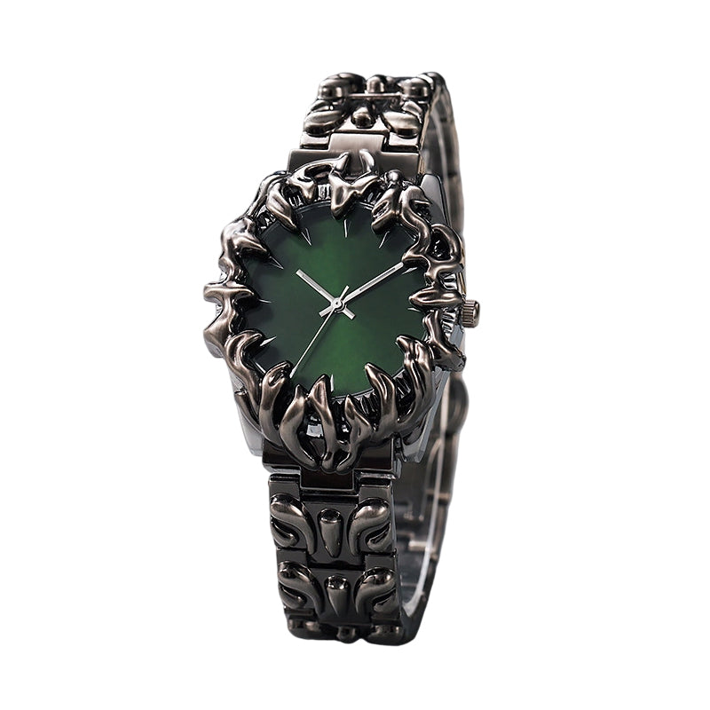 ⌚ TIJDELIJKE AANBIEDING: 50% KORTING! ✨ Creatief kwartshorloge voor heren in de vorm van een klauw – rode wijzerplaat, sculpturale armband, opvallende stijl 🔥