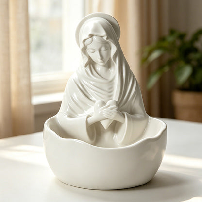 ✨🏛 Sieradenbakje van hoogwaardig hars voor op het bureau: elegante witte opbergschaal voor op de kaptafel! ✨🧕