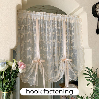 🌸✨ Romantische transparante strikgordijnen voor een warme sfeer 🏡