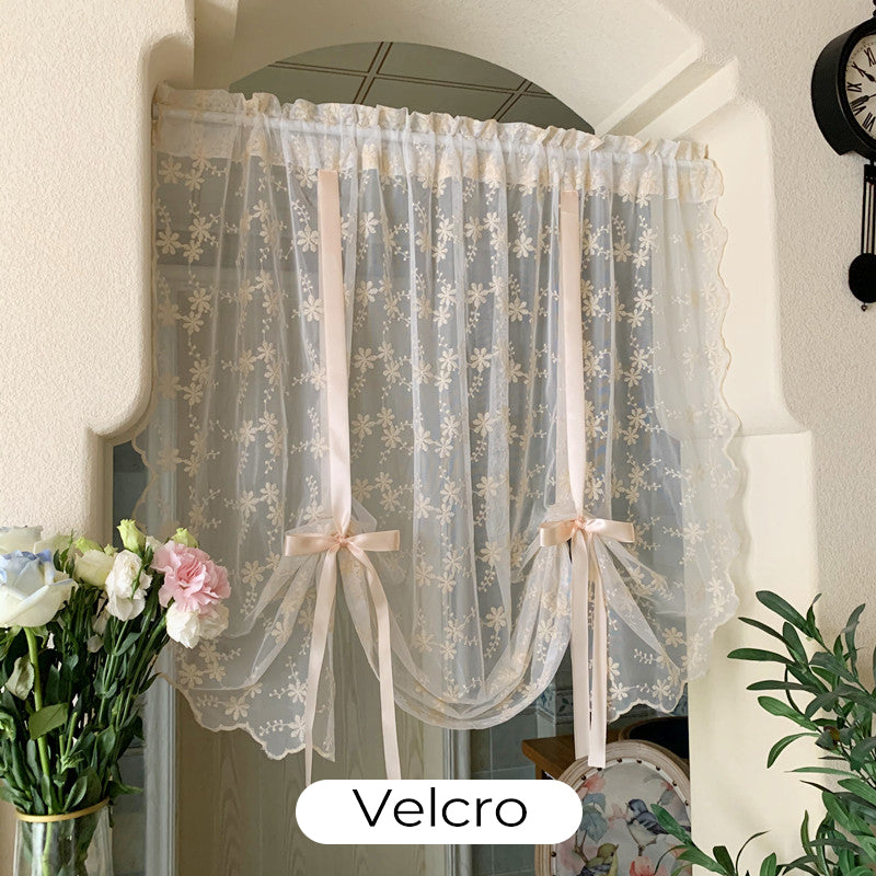 🌸✨ Romantische transparante strikgordijnen voor een warme sfeer 🏡
