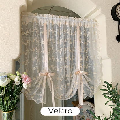 🌸✨ Romantische transparante strikgordijnen voor een warme sfeer 🏡