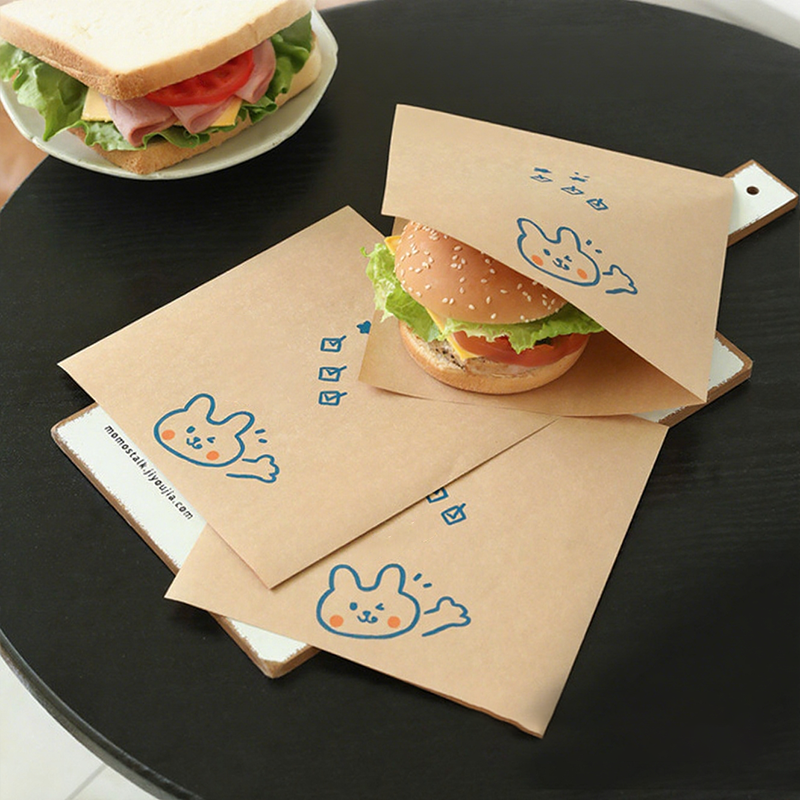 🥪 Cute Grease-Resistant Sandwich Paper Bags
