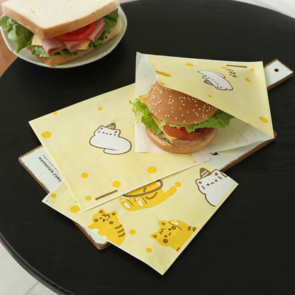 🥪 Cute Grease-Resistant Sandwich Paper Bags