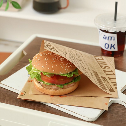 🥪 Cute Grease-Resistant Sandwich Paper Bags
