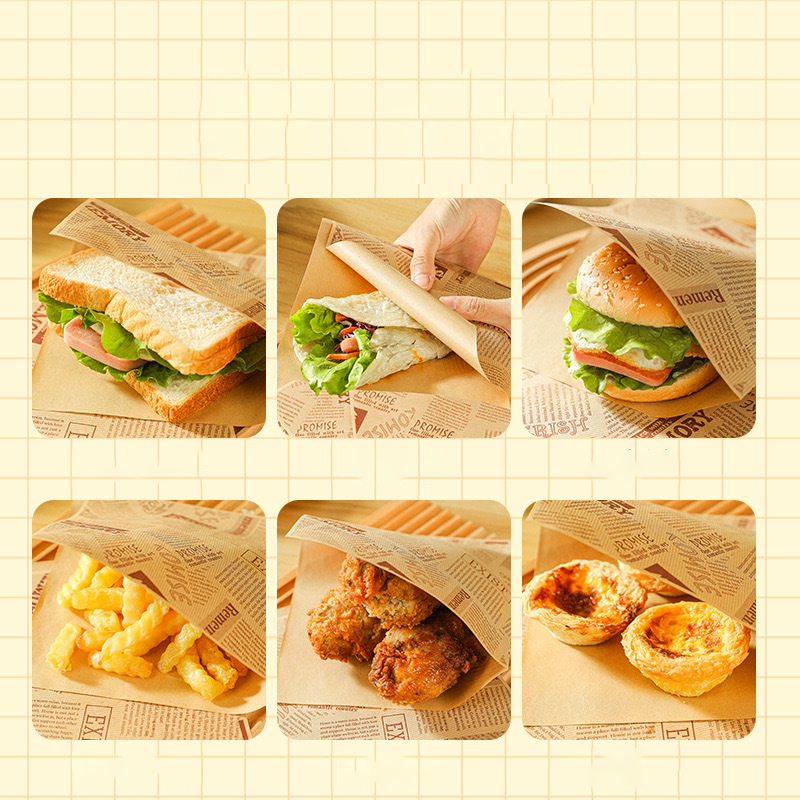 🥪 Cute Grease-Resistant Sandwich Paper Bags