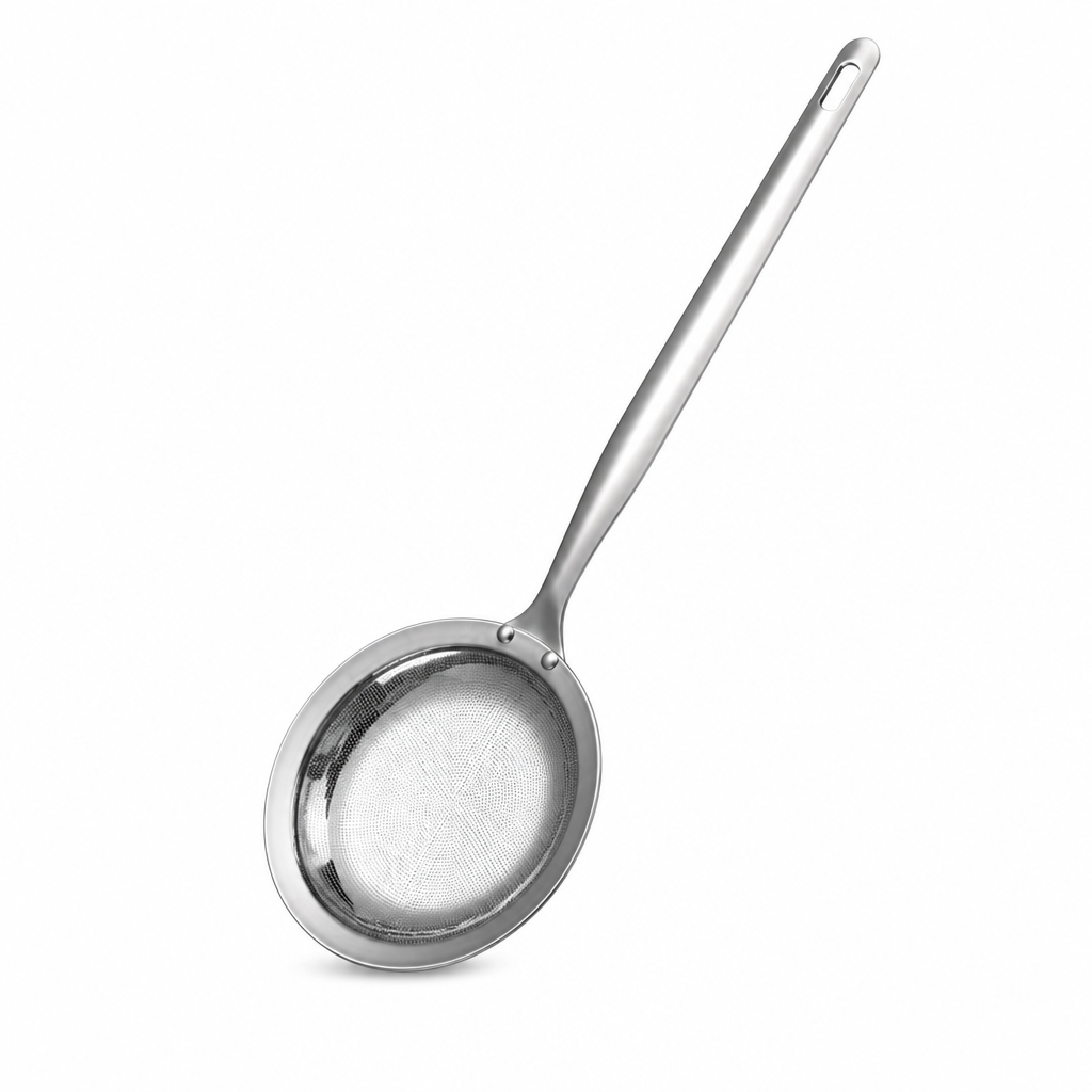 🥣✨ Roestvrijstalen Schuimspaan voor Heldere Soep Heldere Bouillon in Één Beweging!