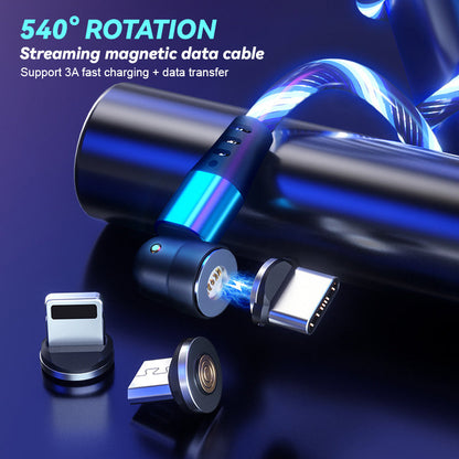 3-In-1 roterende magnetische streamer datakabel