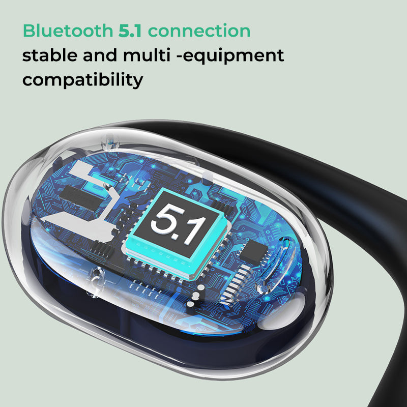 Draadloze oorhangende Bluetooth-headset